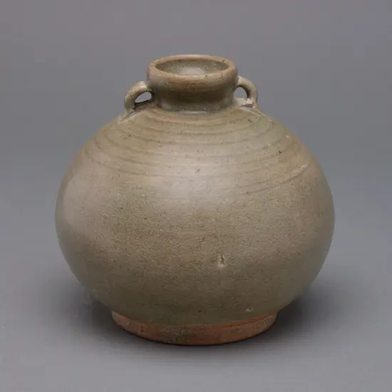 A Sawankhalok stoneware bottle,